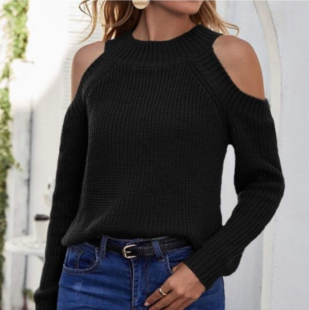 Holt Renfrew x Line Cold Shoulder Sweater Size XS